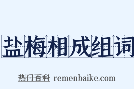 盐梅相成组词是什么意思的图片